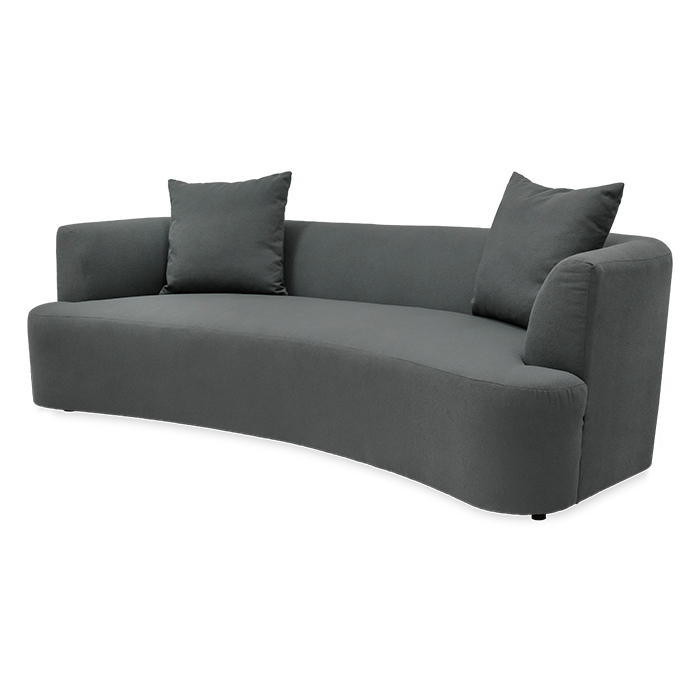 Sofa C/ottoman Tela Gris Oxford Elos | Sofá | salas